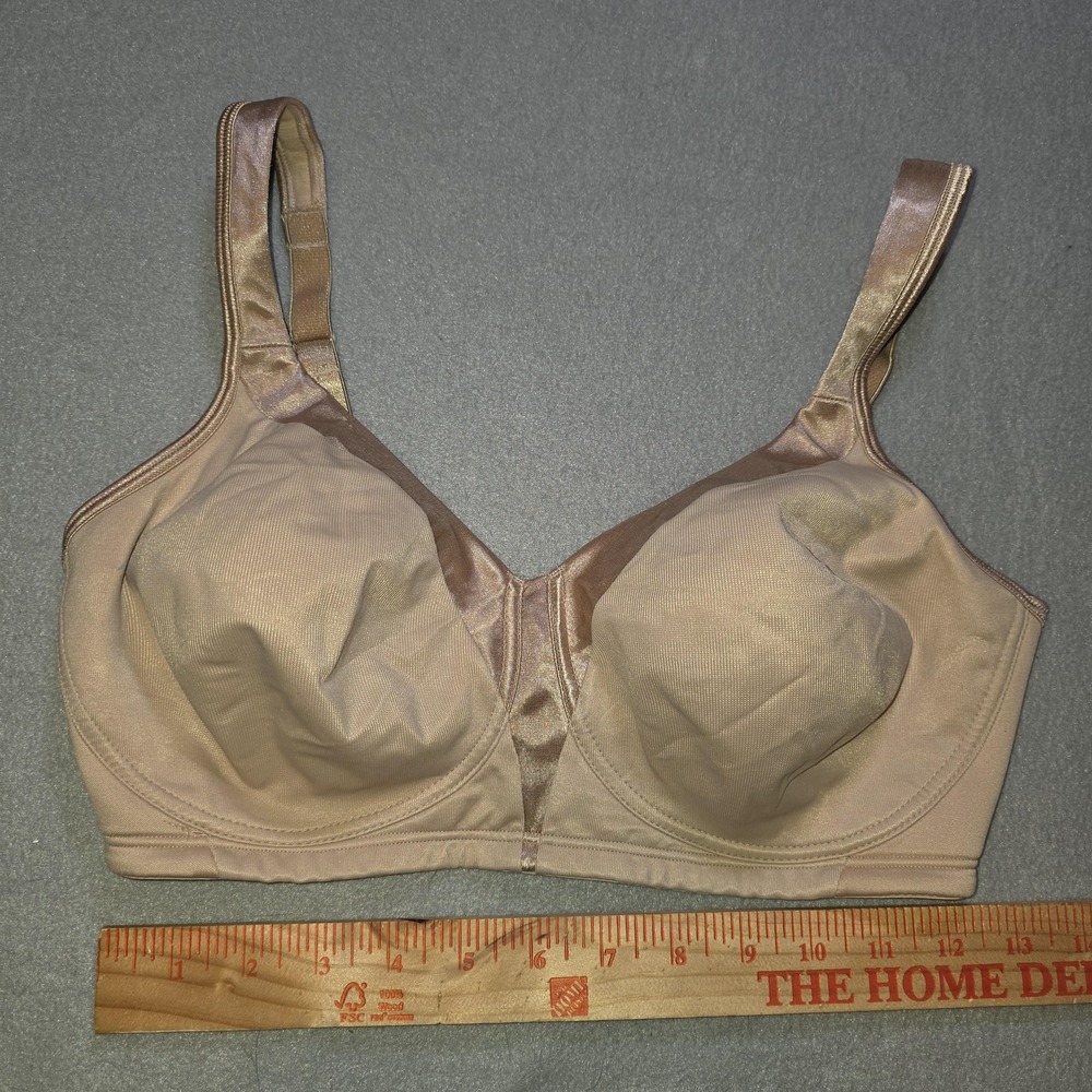 Playtex 18 Hour Bra 36D Nude Wirefree Full Coverage‎ Comfort Straps